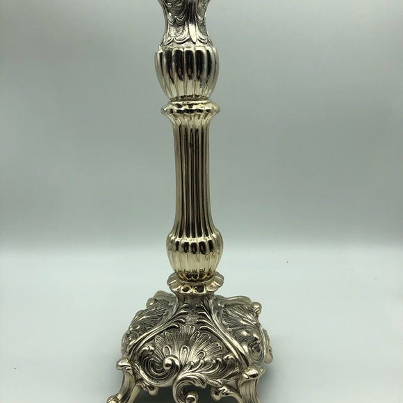 F.B. Rogers silver plated 3 light breakdown candelabra, original box